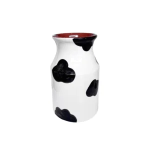 vase 20cm 1 motifs peau de vache cdo