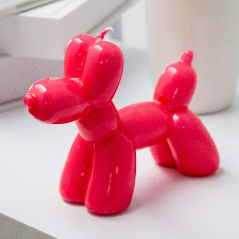 bougie chien rouge helio ferretti