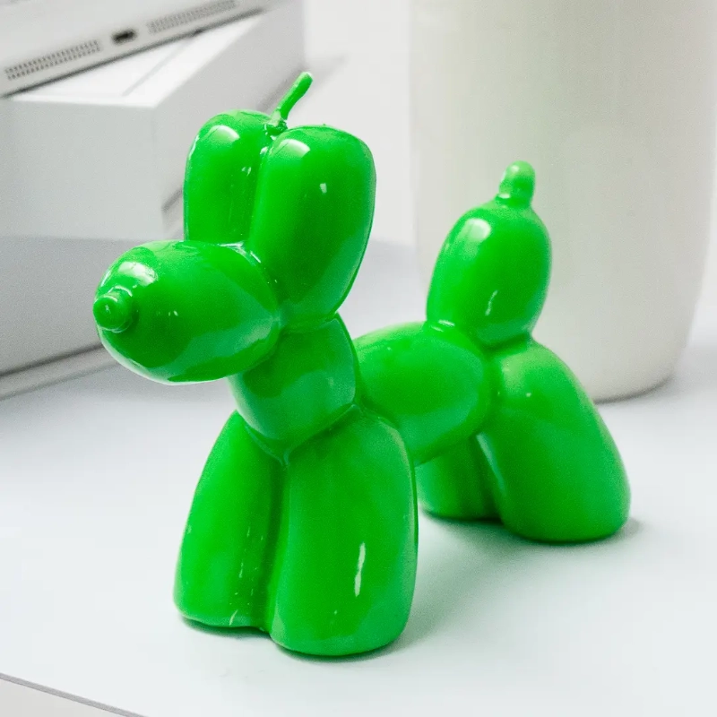 bougie chien vert helio ferretti
