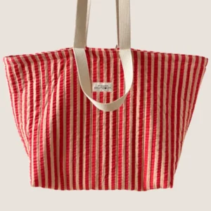 cabas seersucker rayure rouge maison poumpoum6