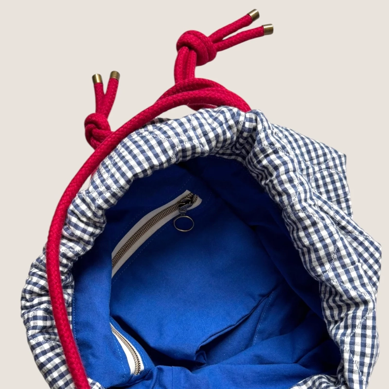 mini sac bourse cordon maison poumpoum vichy6