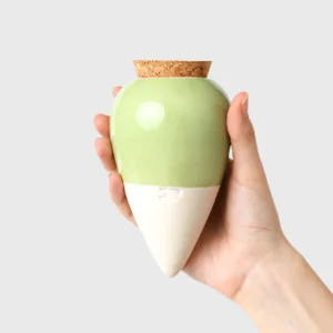 diffuseur d’eau olla hydratante raye vert et vert