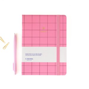 a journal notebook thin stripes beige