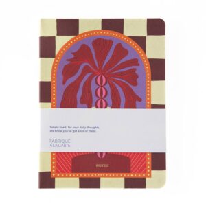 fabrique notebook checkered palm
