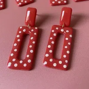 boucles d'oreilles regoire-rouge-blanc