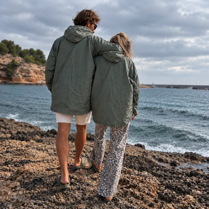 poncho adulte kaki uni 4 tropeza maison volumes lille